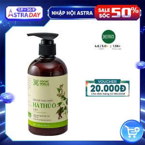 Thương hiệu: COCAYHOALA Dầu Gội và Xả Thảo Dược Hà Thủ Ô Giảm Rụng Tóc, Bạc Tóc Cocayhoala 300g 220.000 ₫