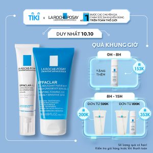Thương hiệu: La Roche-Posay Bộ đôi kem giảm mụn chuyên biệt La Roche Posay Effaclar A.I 15ml và Gel rửa mặt dành cho da dầu mụn Effaclar Gel 50ml  519.000 ₫