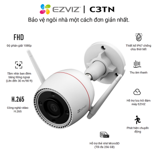 Thương hiệu: EZVIZ Camera Wifi EZVIZ C3TN 3MP đàm thoại 2 chiều - Hàng chính hãng   970.000 ₫