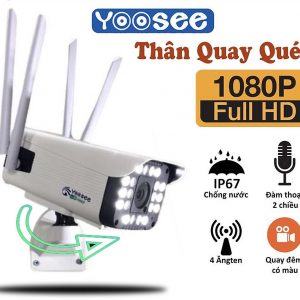 Thương hiệu: Yoosee Camera Wifi Yoosee 3.0 Mpx Full HD, Dòng Ngoài Trời Xoay 360° 4 râu 20 LED Xem Đêm Có Màu-Đàm Thoại 2 Chiều-Phát Hiện Chuyển Động Chống Trộm-Hàng Nhập Khẩu    588.000 ₫