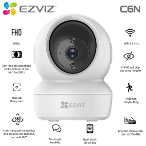 Thương hiệu: EZVIZ Camera IP Wifi Trong Nhà EZVIZ C6N 1080p - Hàng Chính Hãng   506.000 ₫