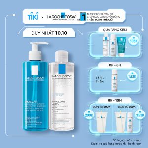 Thương hiệu: La Roche-Posay Bộ sản phẩm làm sạch sâu dành cho da nhạy cảm La Roche-Posay Effaclar Double Cleansing  968.000 ₫