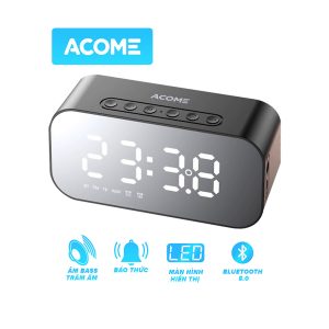 Thương hiệu: Acome Loa Bluetooth 5.0 Kiêm Đồng Hồ Báo Thức - [[ 2 Trong 1 ]] - Robot - Hàng Chính Hãng   189.000 ₫