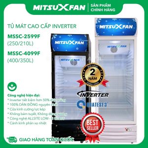 Thương hiệu: Mitsuxfan [GIAO TOÀN QUỐC] Tủ Mát Inverter Cao Cấp MITSUXFAN MSSC-2599F (210L) | MSSC-4099F (350L) Low-E All-Site Cửa 2 Lớp Cường Lực, Chống Bám Tuyết, Không Động Sương, Tiết Kiệm 65% Điện Năng, Showcase Cooler MSSC2599F MSSC4099F - Hàng Chính Hãng       9.390.000 ₫