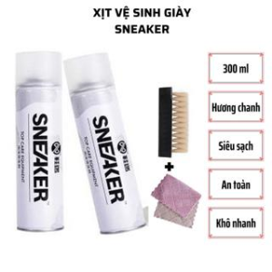 Bình Xịt Vệ Sinh Giày, Bình Xịt Bọt Tuyết Giặt Khô Giày, Dung Dịch Vệ Sinh Giày, Vệ Sinh Giày Dép Sneaker Cao Cấp   ₫45.000 - ₫88.000
