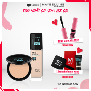 [Bộ trang điểm] Bộ Kem Nền Fit Me Mịn Lì 30ml và phấn nền Fit Me Compact Mịn Nhẹ Kiềm Dầu Chống Nắng Maybelline New York Matte SPF   319.000 ₫