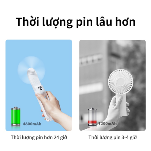 Quạt cầm tay mini JISULIFE đầu USB đa năng 4800mAh/2000mAh   ₫180.000 - ₫250.000