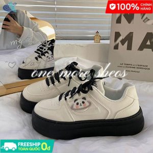 YUNGUANG Giày Da Đế Dày Hở Ngón Phong Cách Hong Kong Thời Trang Cho Nữ【Free Shipping Miễn phí vận chuyển】   ₫128,000