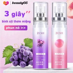 Xịt thơm miệng chính hãng Thơm lâu Nhiều vị Nữ/nam Loại bỏ hơi thở hôi trong 1 giây Lưu hương suốt 3h A1FDFC   ₫34,867