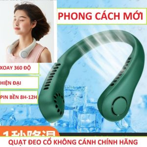 Quạt điều hòa mini đeo cổ không cánh có chế độ làm mát nhanh và lọc không khí bản đặc biệt loại tốt USB   ₫65.000