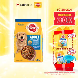 Thức Ăn Dạng Hạt Khô Cho Chó Con Pedigree Vị Gà, Trứng, Sữa 2.7Kg  215.000 ₫