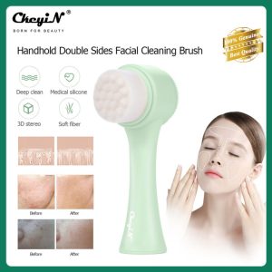 CkeyiN Sự Nắm Đôi Bên Làm Sạch Mặt BrushSoft Làm Sạch Lỗ Chân Lông Máy Rửa Mặt Trang Điểm Làm Sạch Mặt Massage Làm Sạch Công Cụ MR217B    69.000 ₫