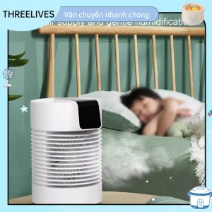 [Sẵn hàng] Quạt Điều Hòa Mini Di Động Để Bàn Nước Làm Mát USB Sạc Không Khí T   ₫629.000rắng THREELIVES