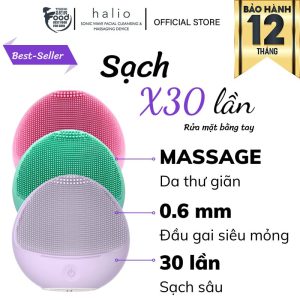 [HOÀN TIỀN 6%] Máy rửa mặt Halio Sensitive Facial Device Dành Cho Da Nhạy Cảm Sóng Âm Sạch Sâu, Kèm Hộp Treo - Màu Mint    699.000 ₫