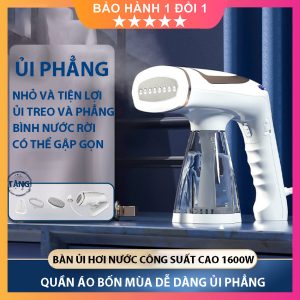 [BẢN NÂNG CẤP] Bàn Ủi Hơi Nước Cầm Tay, Bàn Là Hơi Nước Gia Đình Mini, Bàn Ủi Hơi Nước Tách Rời Bình Nước, CS 1600W  ₫369.000