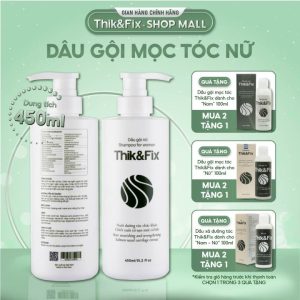 Dầu gội kích thích mọc tóc thảo dược Thik&Fix dành cho Nữ - Phục hồi tóc hư tổn, dưỡng tóc suôn mượt óng ả   550.000 ₫