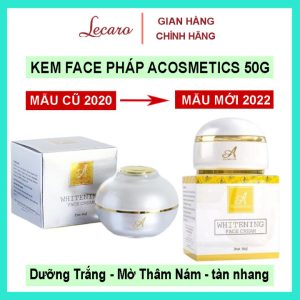 [BÁN CHẠY NHẤT] Kem Face Pháp Acosmetics Dưỡng Trắng Da Giảm Thâm Nám Tàn Nhang Dưỡng Ẩm Chăm sóc Da mặt Chống Nắng Chống Lão Hoá Whitening Face Cream LECARO LCR-KM08  155.000 ₫