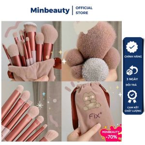 Bộ 13 cây cọ trang điểm đầy đủ, bộ cọ trang điểm nội địa trung chuyên nghiệp - Sét cọ trang điểm make up 8 cây giá rẻ lông mềm mịn, cọ đánh phấn nền, cây đánh phấn mắt  19.000 ₫