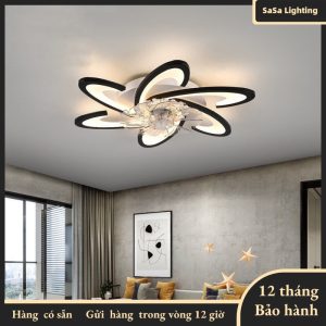 Quạt trần đèn cao cấp,Quạt Đèn Trần Phòng Khách，Loại quạt 3 tốc độ quay kết hợp đèn 3 màu có điều khiển từ xa - [Bảo Hành 3 Năm]  1.550.000 ₫
