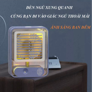 Quạt phun sương D899 tạo ẩm mini để bàn, sạc usb tích điện có đèn led  190.000 ₫