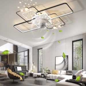 Quạt đèn trần thấp xoay 360 độ có 6 cấp độ gió,điều khiển ánh sáng đổi 3 màu,mẫu mới hiện đại  1.199.000 ₫