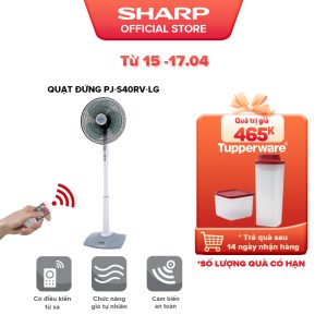 Quạt Đứng Sharp PJ-S40RV Sản xuất tại Malaysia - Điều khiển từ xa [Công Suất 50W, Áp Dụng Tiêu Chuẩn RoSH, Tăng Giảm Chiều Cao Linh Hoạt] - Hàng Chính Hãng Bảo Hành 12 tháng  1.390.000 ₫