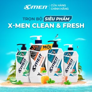[GIÁ CHỈ 119k][MỚI] Tắm Gội Dưỡng Xmen Clean & Fresh 3in1 Sạch Gàu 610g  135.000 ₫