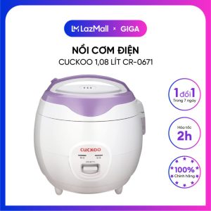 [ Hỏa tốc HN - HCM ] Nồi cơm điện Cuckoo 1.08 lít CR-0671/VWVNCV - Nhỏ gọn - Chống dính - Bh 12 Tháng  999.000 ₫