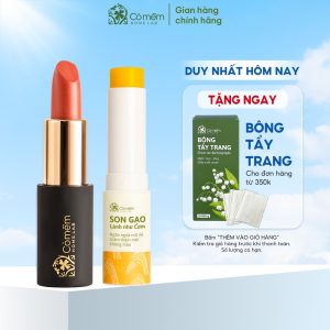 Bộ Chăm Sóc Môi Xinh - Combo Môi Xinh (Son Lụa + Son Dưỡng) Cỏ Mềm  258.000 ₫