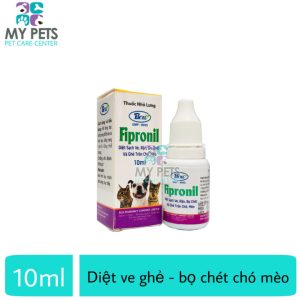 Thuốc Nhỏ sống lưng diệt ve ghẻ bọ chét cho chó mèo - Fipronil 10ml 24.000 ₫