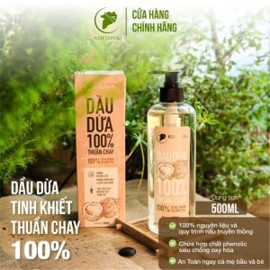 Dầu Dừa nguyên chất 100% - Coconut oil Organic extra virgin - Dầu dừa dưỡng tóc, dưỡng da, dưỡng môi, massage, ngừa rạn da - An toàn cho mẹ bầu và trẻ sơ sinh  65.000 ₫