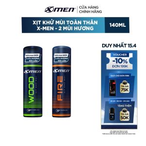 Xịt toàn thân X-men Wood 140ml  83.000 ₫