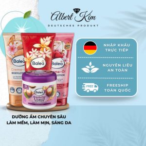[ Hàng Đức ] Kem dưỡng thể, body lotion Balea nội địa Đức, trắng da, mùi thơm mát thích hợp cho da nhạy cảm  145.000 ₫