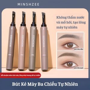 Bút Kem Kẻ Lông Mày, Mi Mắt, Bọng Mắt Cao Cấp, Kẻ Mi Mắt Siêu Nét 3 Chiều Tự Nhiên MINSHZ  54.000 ₫EE Tạo Chân Mày Tự Nhiên, Chống Thấm Nước, Chống Mồ Hôi, Không Lem