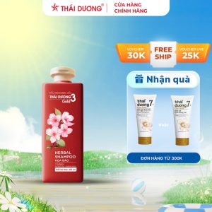 Dầu Gội Dược Liệu Thái Dương 3 Gold ( Hoa Lá/ Hoa Đào/ Hoa Sen) Dung Tích 200Ml/500ml - Sao Thái Dương  60.000 ₫
