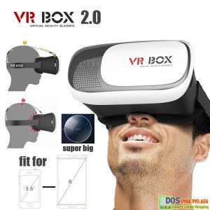 Bộ 1 Kính thực tế ảo 3D VR Box 2 (Trắng) + 1 cáp OTG đầu dẹt (Đen)  139.000 ₫