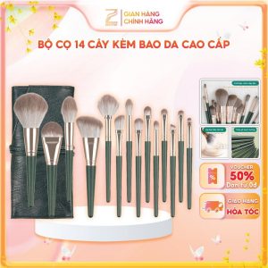 Bộ Cọ Trang Điểm 14 Cây PIAC Hỗn Hợp Phấn Nền Trang Điểm Dạng Phấn Mịn Mịn Mềm Mại  ₫38.900