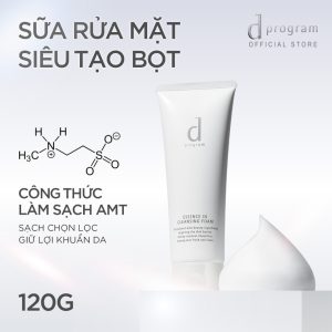 Bộ 2 Sữa rửa mặt tạo bọt dưỡng da Essence Cleansing Foam d program 120gx2  ₫467.000