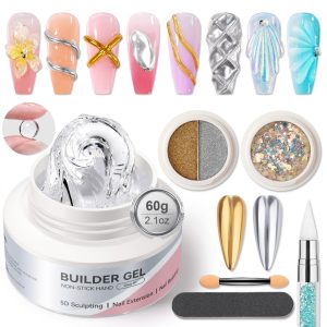 BORN PRETTY 60g Gel Nối Dài Tay Chống Dính Trong Suốt Sơn Móng Tay Cho 3D Định Hình Móng Tay Nghệ Thuật Chắc Chắn Sữa 40.700₫