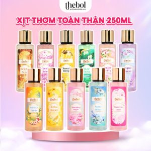 Xịt Thơm Toàn Thân TheBol Lưu Hương Lâu Ánh Nhũ Kim Tuyến Lấp Lánh An Toàn Cho Da Nhạy Cảm 250ml 121.000₫