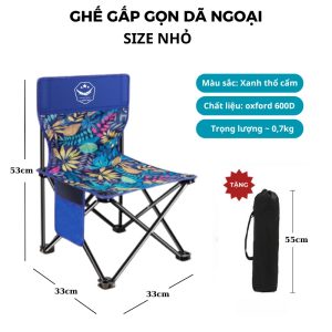 Ghế xếp dã ngoại Tmountain chống thấm nước, mang theo dễ dàng  92.000₫