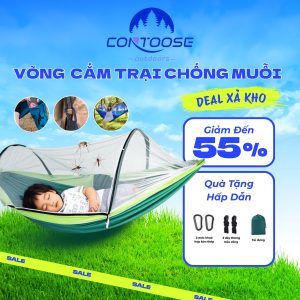 [XẢ KHO-TẶNG PHỤ KIỆN] Võng dù cắm trại dã ngoại có màn chống muỗi, võng phượt du lịch câu cá gấp gọn siêu nhẹ 118.992₫ - 129.000₫