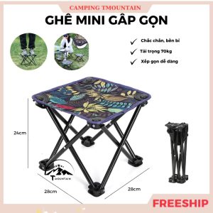 Ghế Gấp Gọn Camping Tmountain, Ghế Xếp Dã Ngoại Du Lịch Ngoài Trời Chịu Tải 150kg Gọn Nhẹ, Bền Bỉ  92.000₫