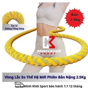 2.5Kg Vòng Lắc Eo Thế Hệ Mới Bản To Nặng Gia Tăng Sức Mạnh Giúp Vòng Eo Thon Gọn Nhanh Chóng 269.000₫