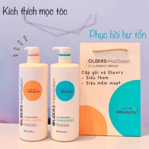 Cặp Dầu Gội Xả Olexrs+HairSalon Argan Oil Collagen Chính Hãng 129.000₫ - 520.000₫
