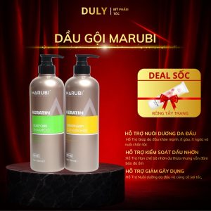 Dầu gội đầu KERATIN MARUBI cặp dầu gội xả phục hồi hư tổn giảm rụng tóc 750ml chính hãng 99.998₫
