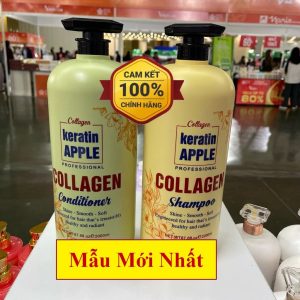 Dầu gội xả Collagen Keratin Apple 2000ml | Giảm Rụng Tóc, Kích Mọc Tóc, Phục Hồi Tóc Hư Tổn Candypha 184.000₫ - 359.000₫