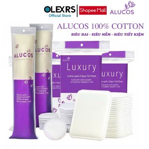 Bông Tẩy Trang Alucos 222 Miếng Siêu Mềm, Dày Dặn Dùng Cực Thích, Có Giá Sỉ Cực Tốt 32.000₫