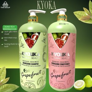 Dầu gội bưởi rừng kyouka natural 2000ml hương thơm tự nhiên triết xuất từ thiên nhiên lành tính mềm mượt diệu kỳ 195.000₫ - 380.000₫