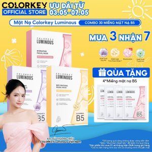 [BEST SELLER] 1 Hộp Mặt Nạ Giấy COLORKEY LUMINOUS Hỗ Trợ Cấp Ẩm PHIÊN BẢN NÂN 104.000₫G CẤP MỚI 10 miếng/hộp